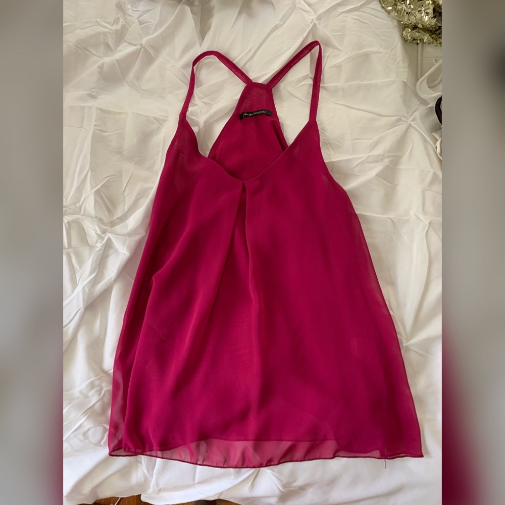 Fuchsia Chiffon Top